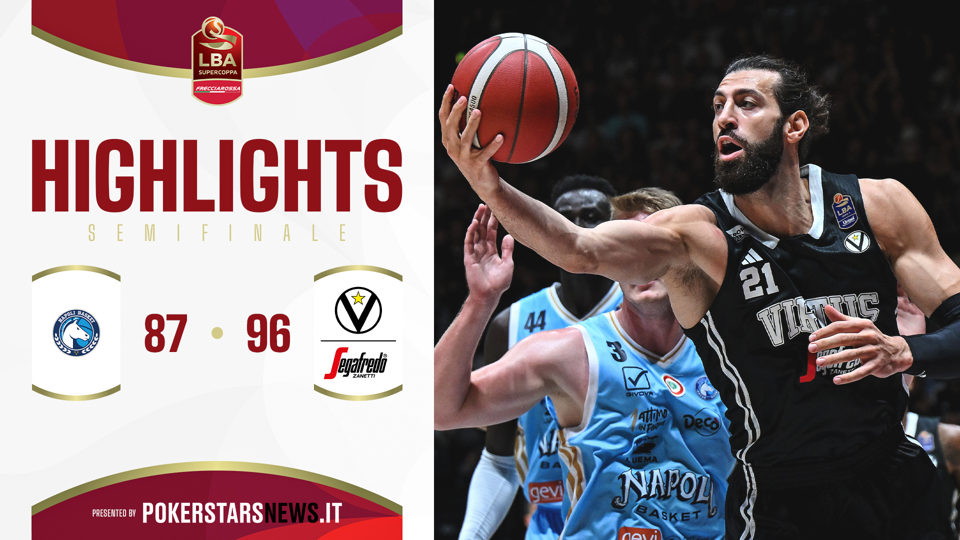 immagine - Frecciarossa Supercoppa 2024 | Napoli Basket - Virtus Segafredo Bologna